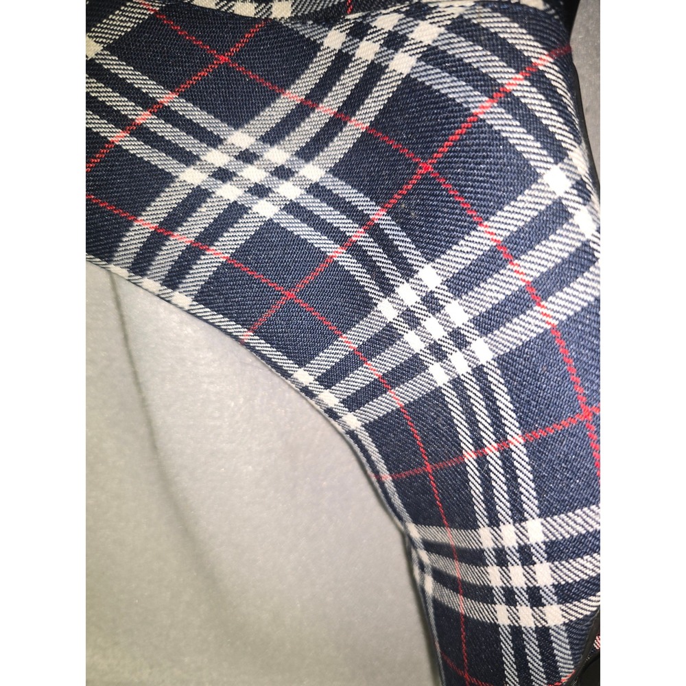 Zara Women Plaid Pointed Toe Kitten Heel Ankle Boots Size 8.5 - Picture 5 of 11